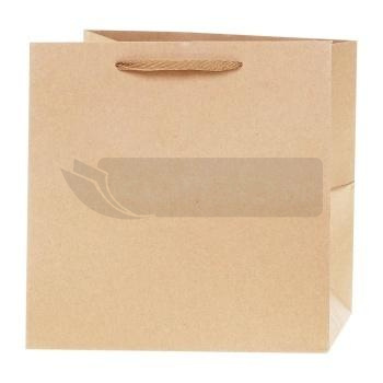 Torebka Lux kraft 40x40x40cm szerokie dno ROZETTE