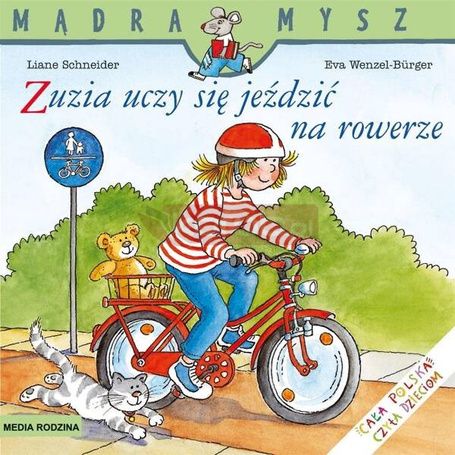 Mądra Mysz. Zuzia uczy się jeździć na rowerze