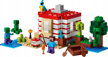 LEGO MINECRAFT 21275 DOM TNT W DŻUNGLI zestaw klocków dla dzieci 8+