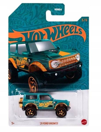 HOT WHEELS PEARL & CHROME 3/6 HVX02 '21 Ford Bronco