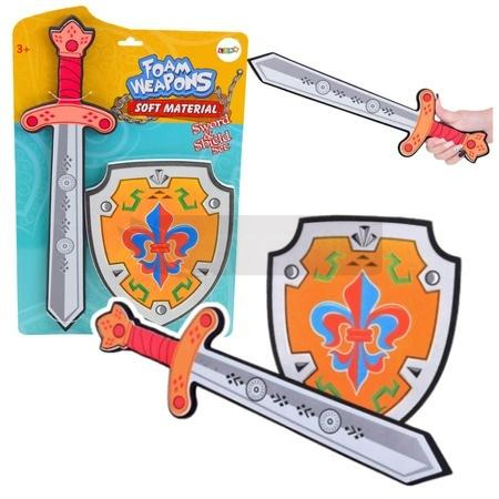 Zestaw rycerski tarcza miecz piankowe 2el