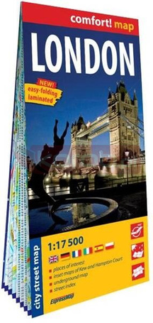 comfort!map Londyn (London) 1:17 500 laminowany