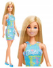 KLASYCZNA LALKA BARBIE blondynka w niebieskiej sukience HGM59