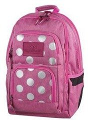 Plecak szkolny CoolPack Unit Silver Dots Pink