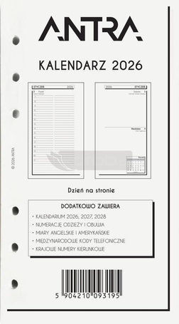 Wkład kalendarzowy 2026 B6 DNS