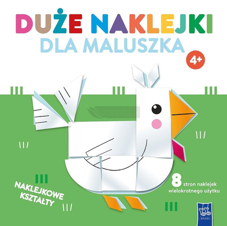 Duże naklejki dla maluszka 4+ Kurka
