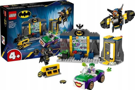 LEGO DC BATMAN 76272 JASKINIA BATMANA Z BATGIRL I JOKEREM zestaw klocków 4+