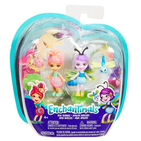 Enchantimals Małe przyjaciółki 2-pak Kwitnący Ogród Lalki Ast.