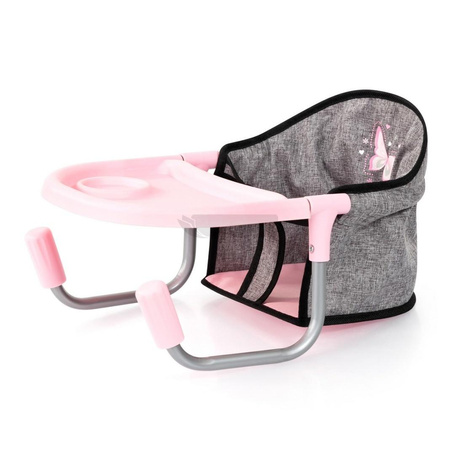 Siedzisko stołowe dla lalek szare