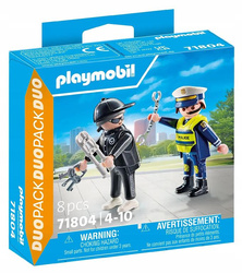 PLAYMOBIL Duopack 71804 Policjant i złodziej, dzieci +4 lata