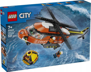 LEGO CITY 60503 Helikopter straży przybrzeżnej zestaw klocków dla dzieci +7
