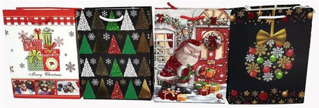 Torebka Świąteczna pionowa średnia mix BN