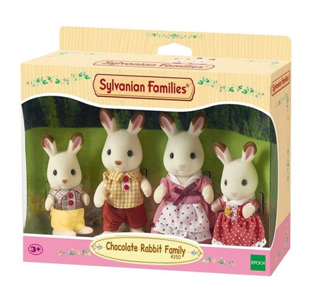 Sylvanian Families Rodzina królików z czekoladowymi uszkami