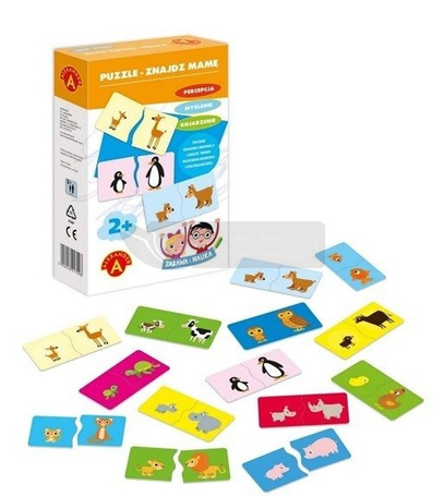 Puzzle Znadź mamę, Zabawa i nauka