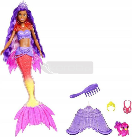 Lalka Barbie Mermaid syrenka HHG53