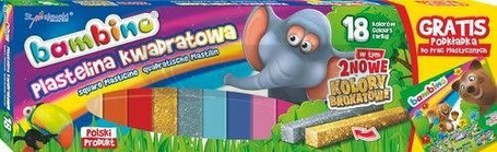 Plastelina 18 kolorów BAMBINO