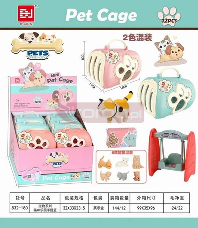 Zestaw transporter dla zwierząt MIX