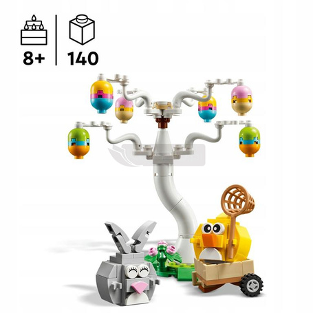 KLOCKI LEGO 40808 Poszukiwanie pisanek z zajączkiem i kurczaczkiem, zestaw