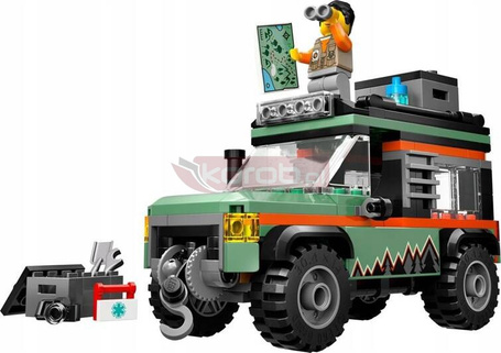 LEGO CITY 60447 Górska ciężarówka terenowa 4x4, zestaw klocków +6 lat