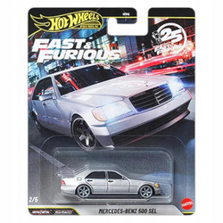 HOT WHEELS PREMIUM FAST & FURIOUS 25Th Anniversary 2/5 Mercedes Benz 500SEL JHW67
