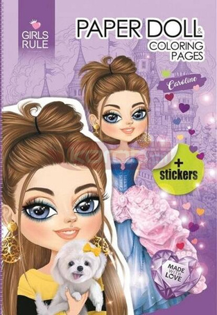 Papierowa lalka do wycinania Caroline