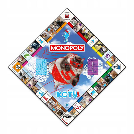 GRA PLANSZOWA MONOPOLY KOTY KOTKI gra planszowa dla całej rodziny +8 lat 5368