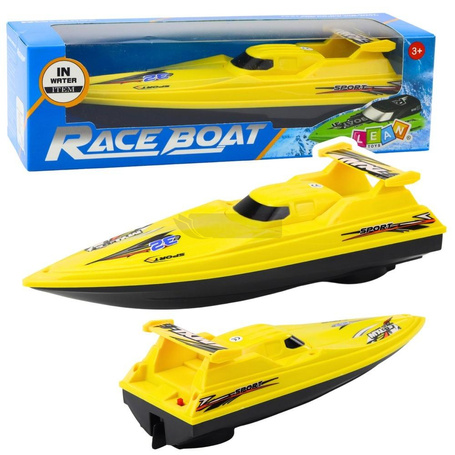 Jacht na baterie żółty