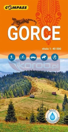 Mapa turystyczna - Gorce 1:40 000 laminat w.19
