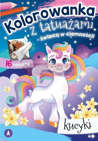 Kolorowanka z tatuażami. Kucyki