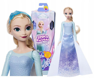 LALKA KSIĘŻNICZKA DISNEY KRAINA LODU ELSA Zakręć i odkryj JBG59