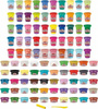 PLAY DOH CIASTOLINA ZESTAW 100 KOLOROWYCH TUB mega paka ponad 4kg ciastolin F4636
