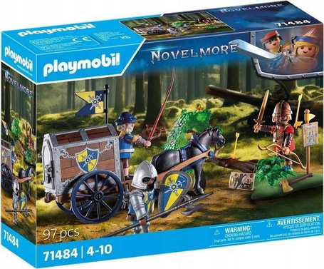 PLAYMOBIL NOVELMORE 71484 NAPAD NA WÓZ TRANSPORTOWY