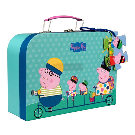 Puzzle dla dzieci w walizce 26el Świnka