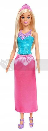 Lalka Barbie Księżniczka w różowej sukience HGR01