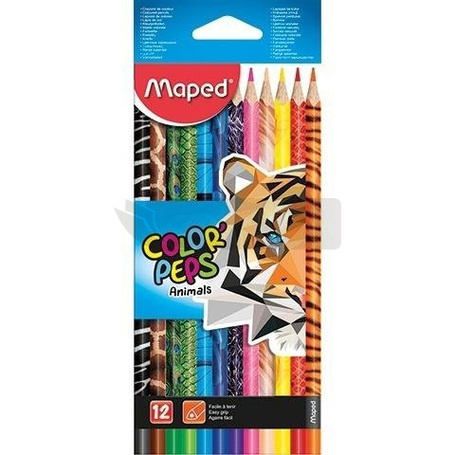 Kredki Colorpeps Animals 12 kolorów MAPED