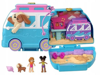 LALKA POLLY POCKET PIESEK PLAŻOWY SZCZENIACZEK zestaw do zabawy dla dzieci HRD36