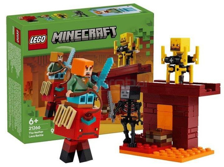 LEGO MINECRAFT 21266 Bitwa na moście Netheru, zestaw klocków dla dzieci +6