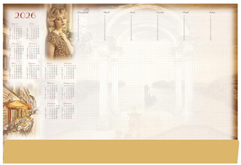 Planer 2026 B3 z listwą Kobieta