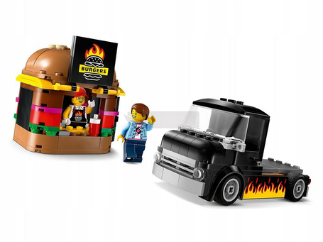 LEGO CITY 60404 CIĘŻARÓWKA Z BURGERAMI zestaw klocków dla dzieci +5 lat