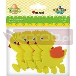 Naklejki piankowe 3D kurczaczki 64x82mm 4szt