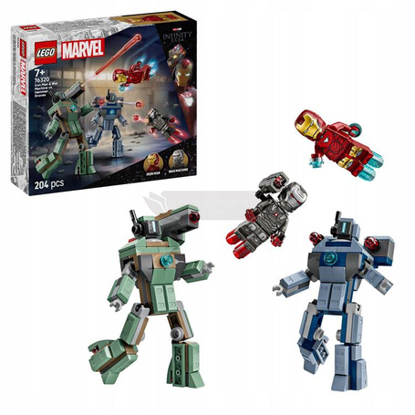 KLOCKI LEGO MARVEL 76320 IRON MAN I WAR MACHINE KONTRA DRONY HAMMERA