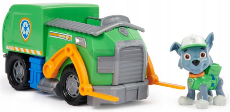 PSI PATROL RECYCLE TRUCK POJAZD ŚMIECIARKA z figurką Rocky 6071213