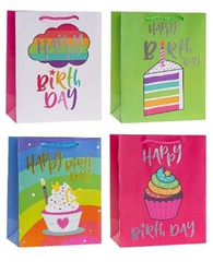 Torebka ozdobna 31x42x12cm hot-stamp mix ROZETTE