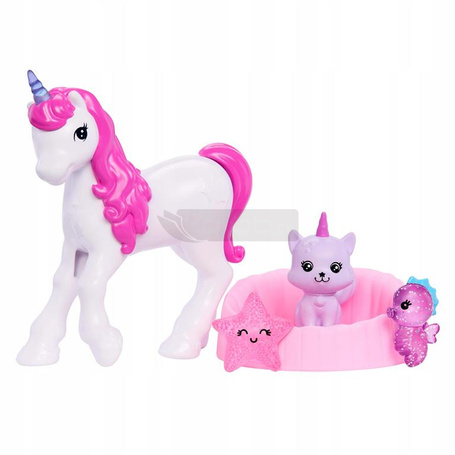 LALKA BARBIE ŚWIAT FANTAZJI KALENDARZ ADWENTOWY 24 niespodzianki + lalka JFL66