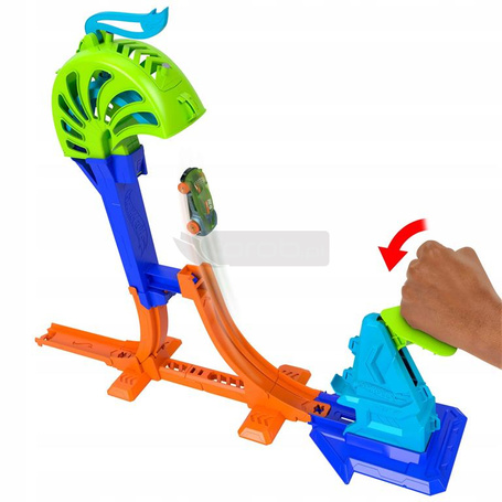 HOT WHEELS STUNT TRACKS ZESTAW Mistrzowski skok Pionowy tor + autko JHK75