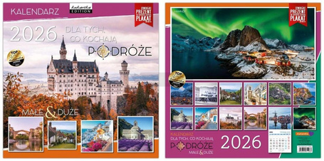 Kalendarz 2026 ścienny Classic Podróże