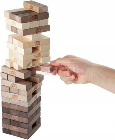 GRA JENGA ORYGINALNA HASBRO RUSTIC chwiejąca wieża gra zręcznościowa C2314