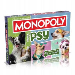 GRA PLANSZOWA MONOPOLY PSY pieski gra dla całej rodziny, +8 lat 5341