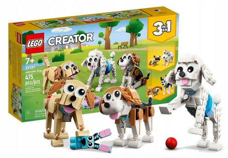 LEGO CREATOR 31137 UROCZE PISIAKI pies pieski psy, zestaw klocków +7 lat