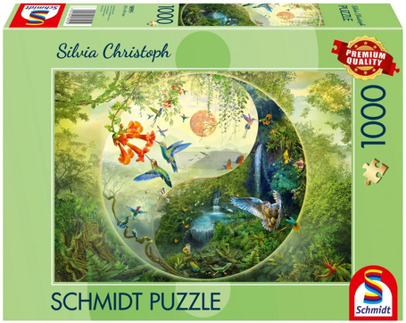 Puzzle PQ 1000 W lesie kolibrów